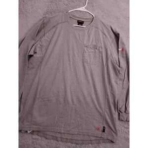 Ariat FR Shirt Mens 2XL XXL Long Sleeve Gray Flame Resistant Cat 2 2112 READ